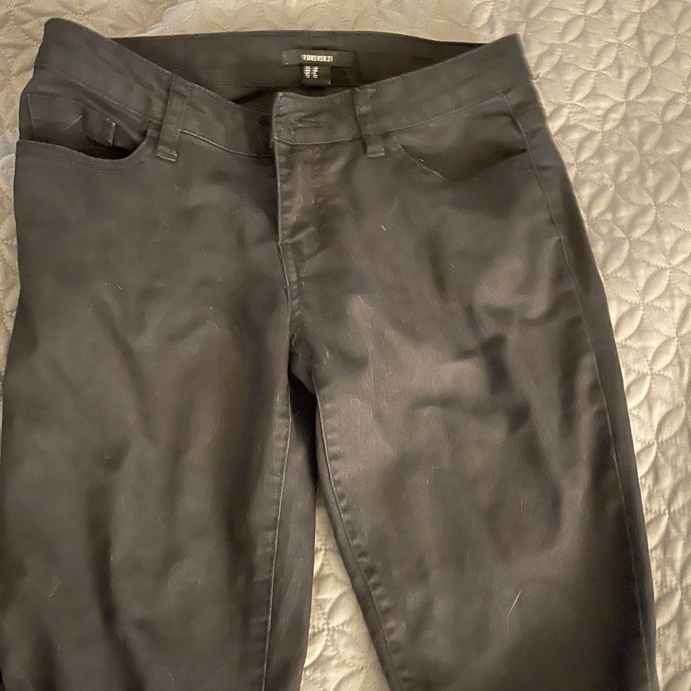 Forever 21 Black Straight Leg Jeans
